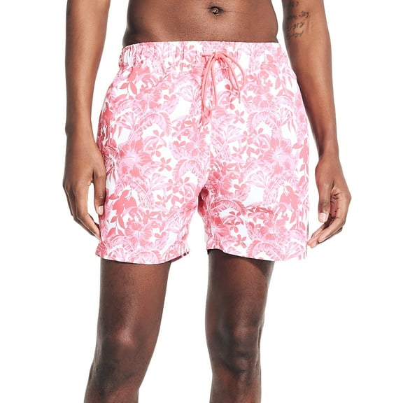 Nautica Men Regular fit Swim Trunks Swimwear XXL Pink Floral