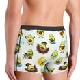 thumbnail image 5 of Daiia Funny Avocado In Mexican Clothes Men's Underwear Boxer Briefs, Cotton Stretch Moisture-Wicking Underwear-Medium, 5 of 9