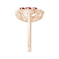 thumbnail image 4 of ANGARA Natural Dispersed Ruby and Diamond Cancer Cocktail Ring in 14K Rose Gold for Women (Size-4mm) | July Birthstone, Birthday, Anniversary, Jewelry Gift for Women | Natural Ruby Ring, 4 of 9