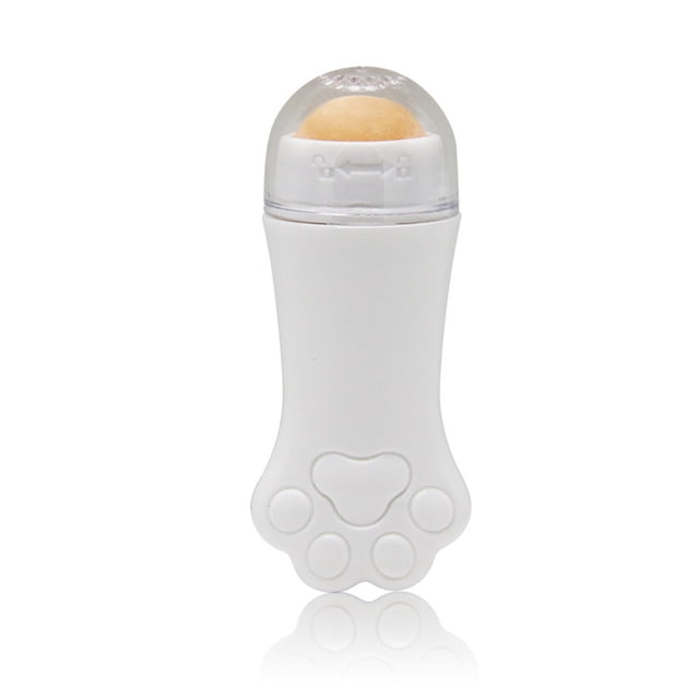 Seitruly Rodillo absorbente de aceite facial para el cuidado de la piel, maquillaje para poros, masaje de espinillas, piedra rodante, removedor de Maquillaje Facial Blanco Seitruly CE012149-01B