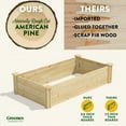 thumbnail image 2 of Greenes Fence 2' x 4' x 10.5" Beige Pine Raised Garden Kit, 2 of 8