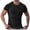 Black, variant on Shirts for Men Short Sleeved Round Neck Casual Solid Color T-shirt Dark Gray XXL