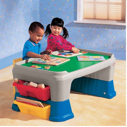 little tikes lego table and chairs