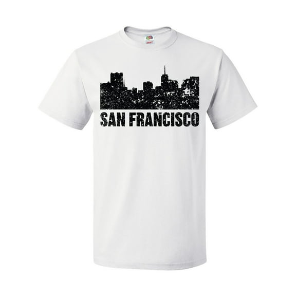 Inktastic San Francisco Skyline with Grunge T-Shirt