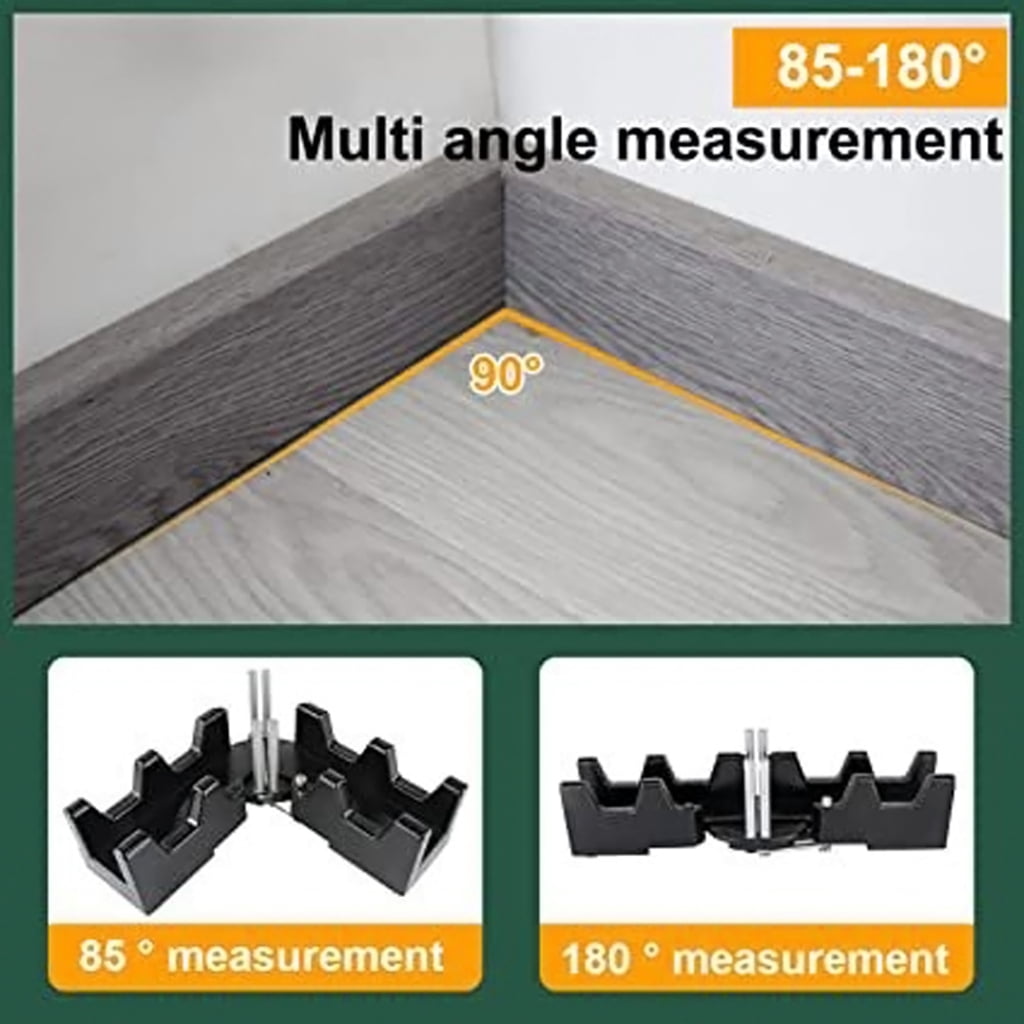 2-in-1 Mitre Measuring Cutting Tool Miter Saw Protractor Tool Precise Mitre Angle Cutting Tool for Carpenter Woodworking