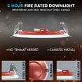 thumbnail image 7 of Luxrite 12-Pack 4 Inch Ultra Thin LED Fire Rated Recessed Lights, 5CCT, 800 Lumens, Dimmable, IC Rated, Wet Rated, ETL, 7 of 7