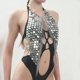 thumbnail image 4 of Sexy Halter Backless Tank Top Bra Body Chain Necklace Beads Party for Women, 4 of 5