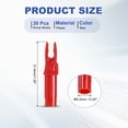 thumbnail image 2 of Uxcell Archery Arrows Nocks 6.2mm, Plastic Insert Arrow Nock Replacement Arrow Tails for Shooting Compound Recurve Red, 2 of 7