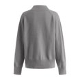 thumbnail image 6 of vigerkar Sweaters Women Polo Collared Knit Long Sleeve Pullover | Soft Lightweight Cozy Feel, Winter Dressy (Dark Gray, L), 6 of 7