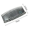 thumbnail image 6 of rygai Hair Comb Clip Easy to Wear Shiny Non-slip Cushion Hair Princess Styling Headdress Hair Accessories,Pink, 6 of 8