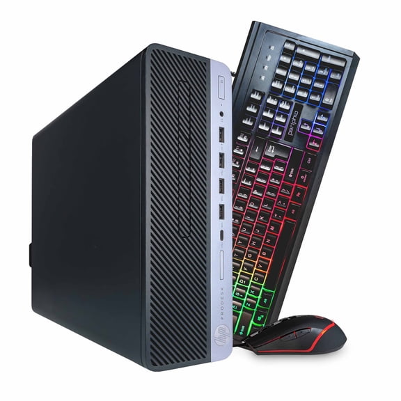 Restored HP ProDesk 600G4 Desktop Computer Bundle | Intel Core i5, 16GB RAM, 500GB SSD | Windows 11 Pro | Blair Tech
