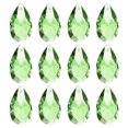 thumbnail image 1 of Uxcell K9 Cristales Colgantes en Forma de Gota, Paquete de 12, Prismas de 28 mm para Lámparas de Artesanía y Decoración, Verde Claro, 1 of 7