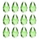 thumbnail image 1 of Uxcell K9 Cristales Colgantes en Forma de Gota, Paquete de 12, Prismas de 28 mm para Lámparas de Artesanía y Decoración, Verde Claro, 1 of 7