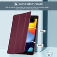 thumbnail image 3 of Funda ProCase para iPad de 9.ª, 8.ª y 7.ª generación 10.2, color vino, 3 of 7