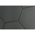 thumbnail image 3 of The Tile Life Milan 8" x 9.5" Black Hexagon Matte Porcelain Floor and Wall Tile 25-Piece, 3 of 15