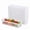 White, variant on YEMNPIOS Black 3 Pack Slim Plastic Storage Baskets, 10.25 x 3.25 x 2.5 Inch Narrow Stackable Drawer Organizer Trays for Desk, Cabinet, Garage