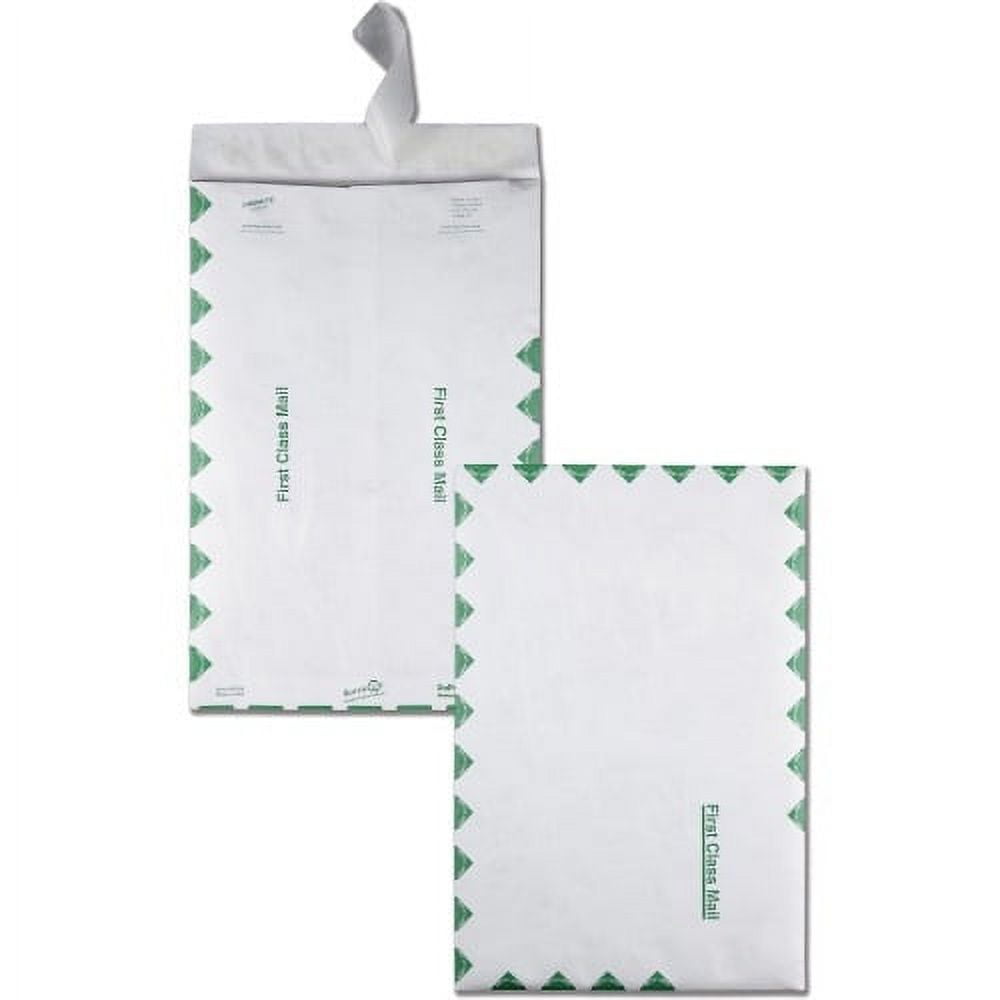 Avery White Shipping Labels with TrueBlock Technology 18126, 5-1/2" x 8-1/2", 20pk and Quality Park Survivor Tyvek First Class Envelopes Bundle