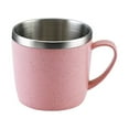 thumbnail image 2 of Bearachild Taza de café de acero inoxidable para el hogar, escuela, niños, agua resistente, leche, taza de bebida de doble capa, recipiente para Mostrada, 2 of 6