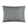 thumbnail image 2 of Casa 7-Piece Solid Reversible Comforter Set With BONUS Sheets, Charcoal, Full, 2 of 6