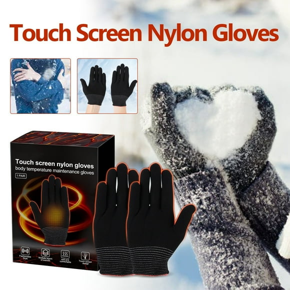 EGNMCR Nylon Gloves For Winter Outdoor Sports Skiing Cold Protection Hand Care Massage Heating And Warmth mitts mitts