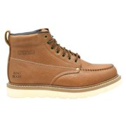 King Rocks Mens Moc Toe Construction Boots Work Shoes 10.5 D(M) Brown