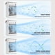 thumbnail image 3 of Humidifier spray fan, colorful night light, desktop water fan, cool mist humidifier, air conditioning fan, LED light, foldable design, metal frame, for bedroom, portable, energy-efficient,, 3 of 9