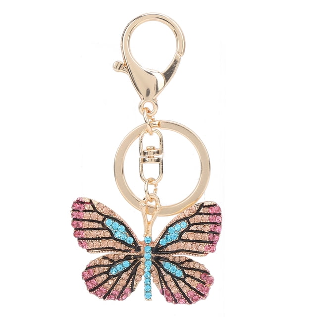 Metal Key ChainKey Chain Butterfly Zinc Key Ring Pendant Crystal Key Ring True to Its Promise