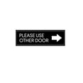 thumbnail image 4 of Door Sticker 6pcs Please Use Other Door Creative Door Sign Art Fashion Decor Black, 4 of 8