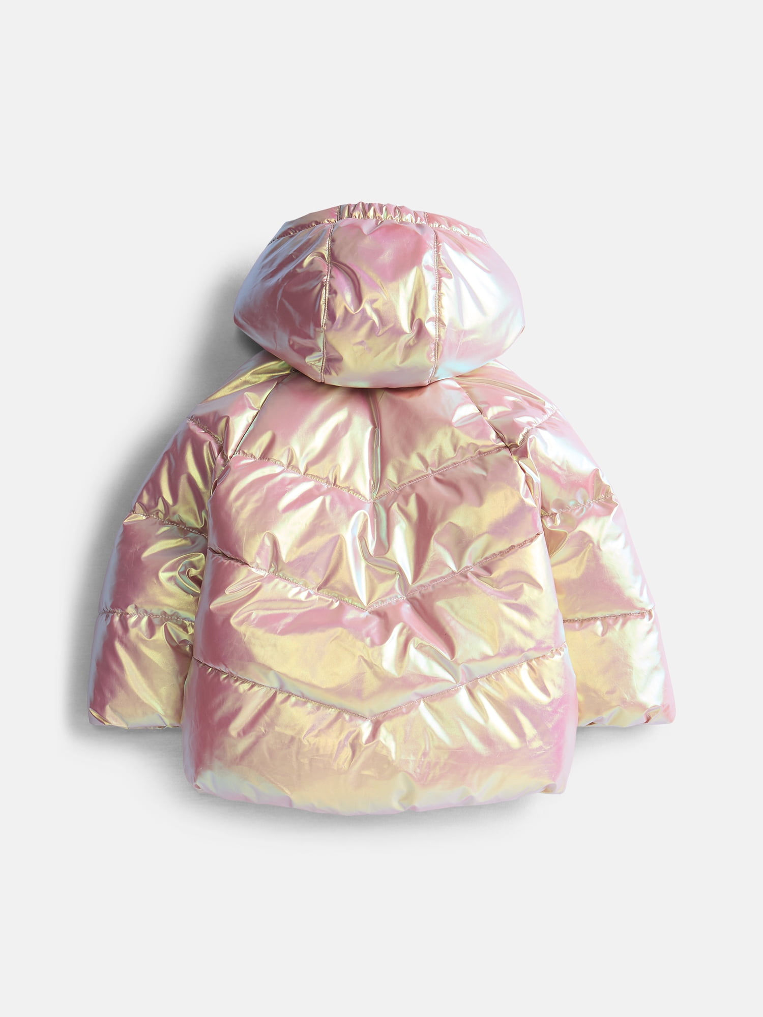 Wonder Nation Toddler Girl Heavyweight Puffer Jacket, Sizes 12M- 5T