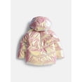 thumbnail image 2 of Wonder Nation Toddler Girl Heavyweight Puffer Jacket, Sizes 12M- 5T, 2 of 3