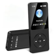 MP3 Player Bluetooth MP4 Media HiFi Music Speaker FM Radio Recorder Bluetooth Sports Music Player Supports 128GB with Earphones