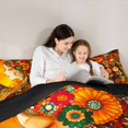 thumbnail image 4 of spefrowx Vintage Girl Princess King Bedding for Women, Paisley Boho Folk Flower King Bed in a Bag, Black Reversible, 7pcs, 4 of 6