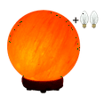 thumbnail image 4 of Himalayan Salt Lamp, Globe Shape Salt Lamp, Pure & Authentic, Dimmer Switch, Home Decor, Night Light, 6" Width x 7" Height, 4 of 4