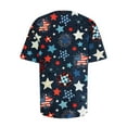 thumbnail image 4 of Utoimkio Clearance American Flag T Shirts for Women 4th of July Shirts Patriotic Shirt Casual Short Sleeve Graphic Tee Tops for Women, 4 of 6