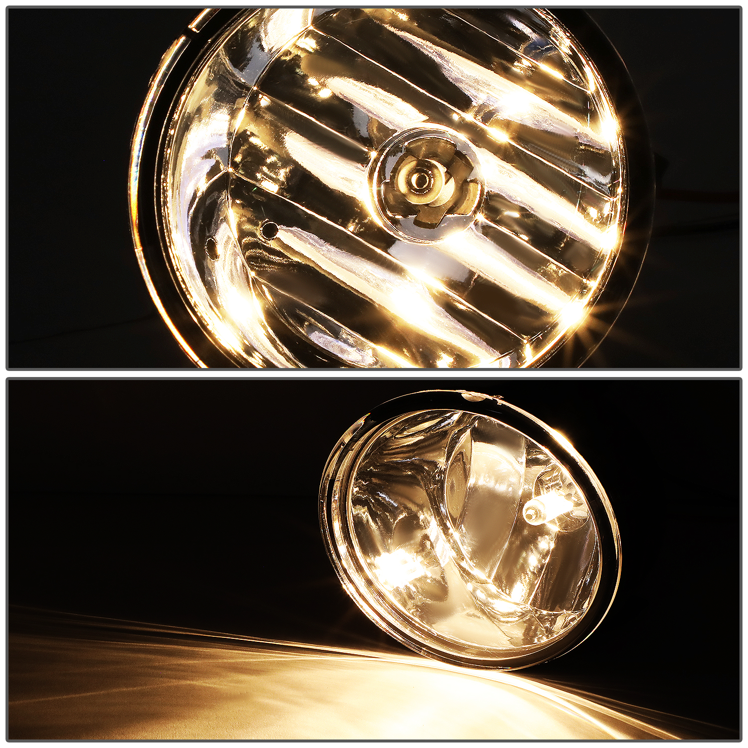 DNA Motoring For 05-15 Nissan Titan Armada Clear Lens Front Bumper Fog Light Lamps Pair
