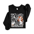 thumbnail image 4 of Tipsy Witch Society Halloween Sweatshirt for Women Funny Witchy Cocktail & Black Cat Sweater Black Sweatshirt Adult Large, 4 of 4