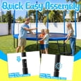 thumbnail image 5 of YORIN Trampoline with Enclosure Net, 1400LBS 14FT 16FT 14FT 15FT Trampoline for 5-6 Kids Adults, Recreational Trampolines with Basketball Hoop, Ladder, Outdoor Heavy Duty Trampoline, 5 of 8
