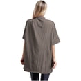 thumbnail image 2 of Sxiwei Adult Salon Client Smock Waterproof Short Sleeve Front Zipper Barber Jacket Gown Robe Gray L, 2 of 3