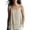 Beige, variant on Women Linen Ruffle Spaghetti Strap Curved Hem Flowy Boho Casual Vacation Beach Loose Tank Tops Summer Sleeveless Camis Top, Beige XXL