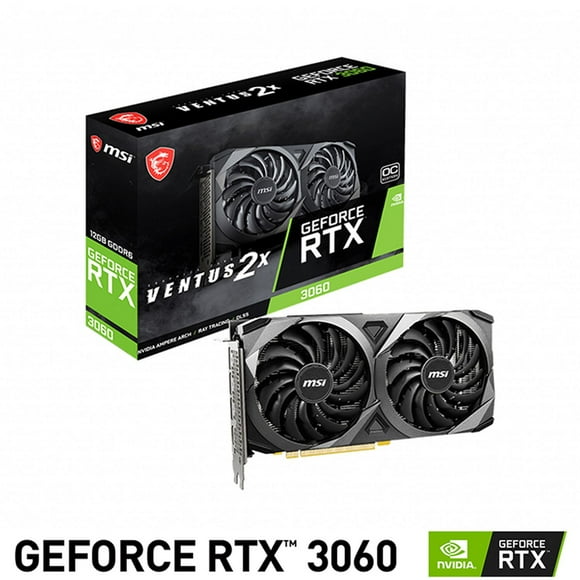 Tarjeta de Video NVIDIA GeForce RTX 3060 MSI VENTUS 2X 12G OC 12GB GDDR6