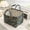 C, variant on Boho Floral Quilted Storage Basket with Handles, Foldable Fabric Organizer Bin, Lightweight Multipurpose Tote for Home Storage Shopping Picnic and Travel(E,33X27X26cm)
