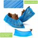 thumbnail image 2 of Fundas desechables para botas de zapatos, impermeables, antideslizantes, fundas protectoras para zapatos, fundas duraderas para botas y zapatos, talla única, azul, paquete de 200 (100 pares) Jormftte WMXL-201-3, 2 of 7