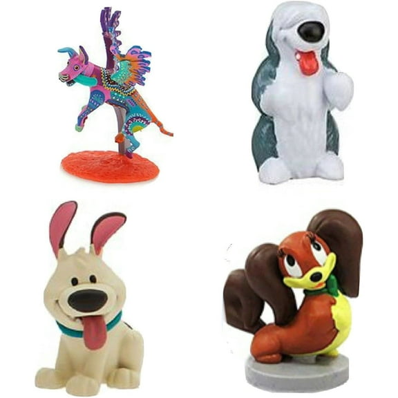 Princess Pet Max Dante Alebrije Brother Fifi Dog 4 PVC Cake Topper Figure