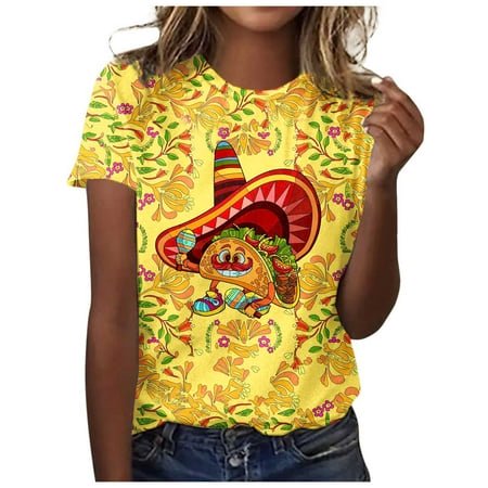 YDLCAFD Chemises de Maternité pour Femmes Mode Décontractée Imprimée Col Rond Manches Courtes Pull T-Shirt