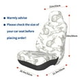 thumbnail image 2 of Lsque Hand Drawn Rabbit Pattern Car Seat Covers for Front Seats , Waterproof Seat Covers for Cars, Sporty Front Seat Covers,Car Seat Cover Protector Front Seats, 2 of 5