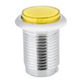 thumbnail image 2 of 32mm Game Machine Small Round Plating Button Replacement With Light(Yellow), 2 of 5