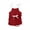 wine red, variant on ITFABS Baby Girls Sleeveless Romper Ribbed Knit Solid Color Lace-up Jumpsuit