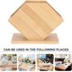 thumbnail image 4 of Napkin Holder Rack Wooden Napkin Box Serviette Holder Tabletop Tissue Dispenser for Kitchen Dining Table, 4 of 4