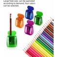 thumbnail image 5 of 1PCS Pencil Sharpeners,Dual Holes Sharpener with Lid for Men,Women,Artist,Home,Office (Hot Pink), 5 of 7