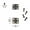 B 12x13mm bronze, variant on 12Pcs Mini Lengthened Antique Brass Bronze Jewelry Chest Gift Wooden Music Box Wine Case Dollhouse Cabinet Door Hinge with Screw